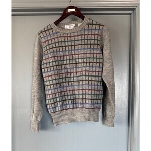 Vintage Barry Ashley Women's Gray Sweater sz 40 Crew Neck Long Sleeves XL